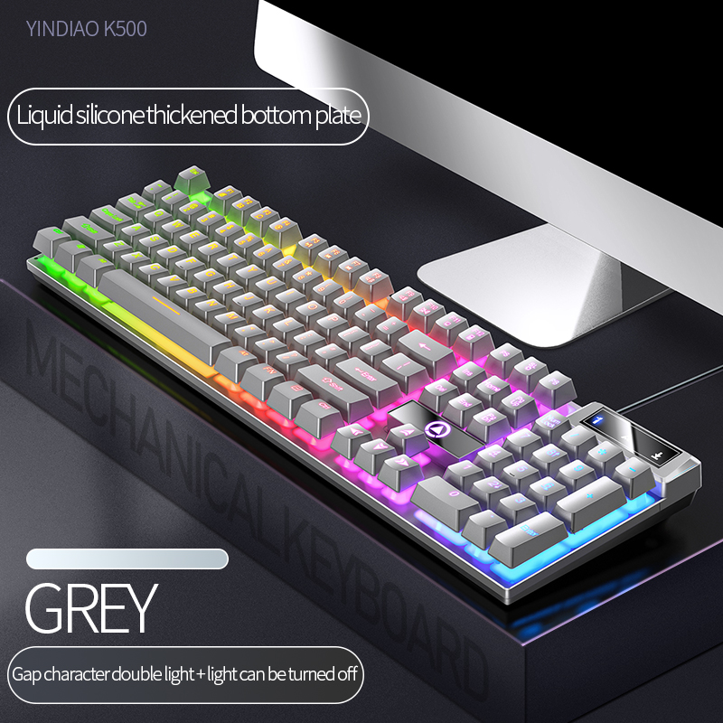 104 Keys Gaming Keyboard Wired - Pc Gaming Pink ulasan dan harga